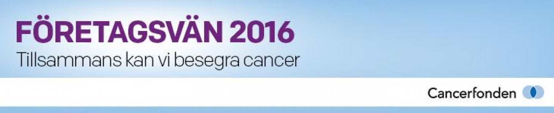 Logotyp med Företagsvän 2016 - Tillsammans kan vi besegra cancer Cancerfonden